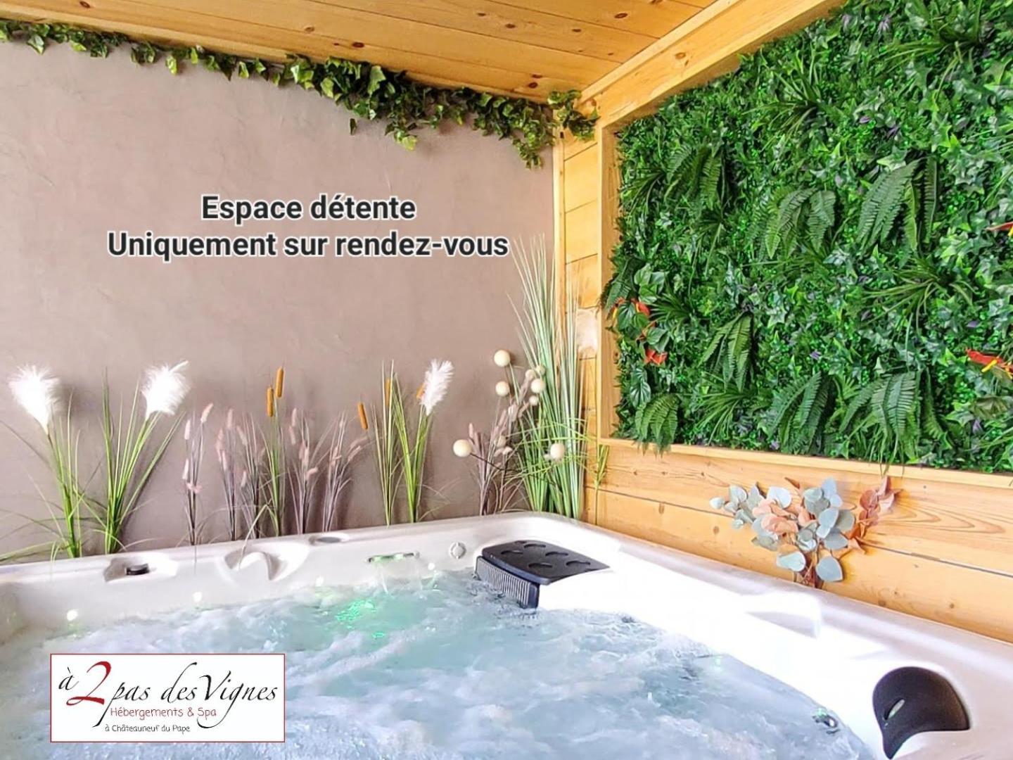 A 2 Pas Des Vignes, Hebergements Et Spa, Maison Numero 6, A Chateauneuf Du Pape Exterior foto